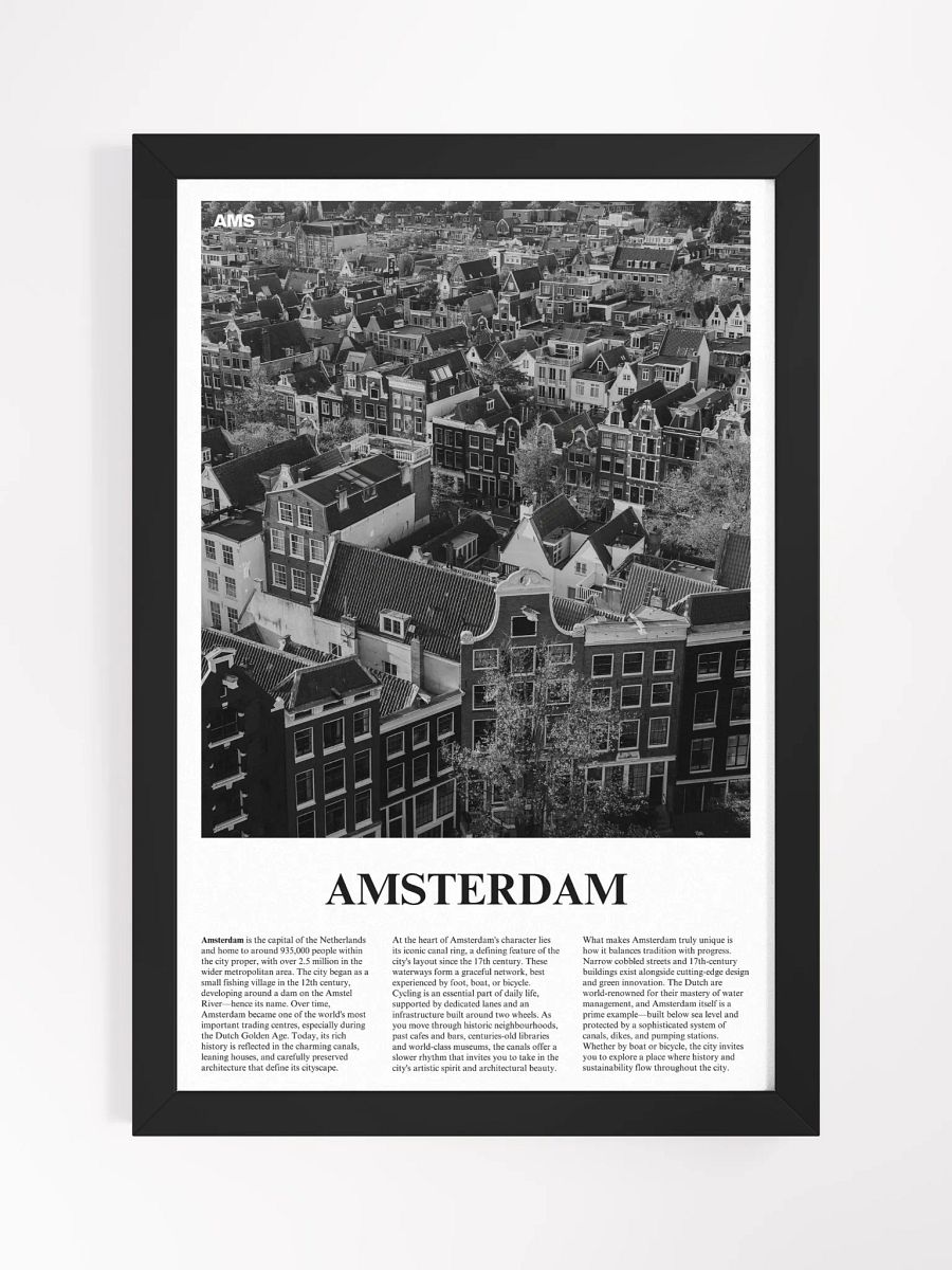Amsterdam 02 Newspaper Poster | Framed product image (5)