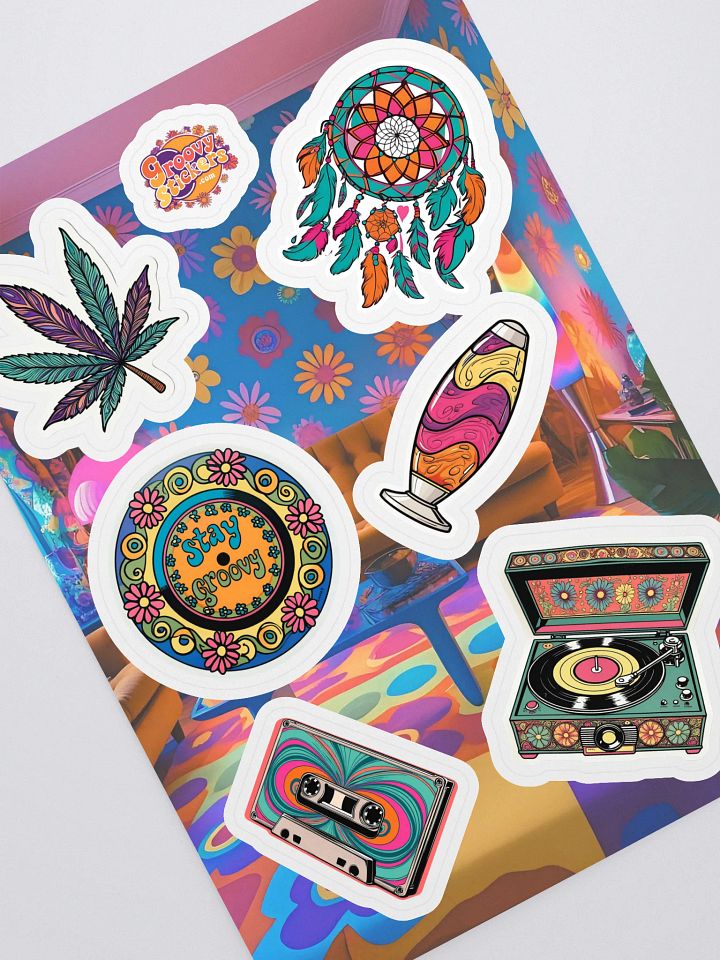 Psychedelic Vibes Sticker Sheet product image (1)