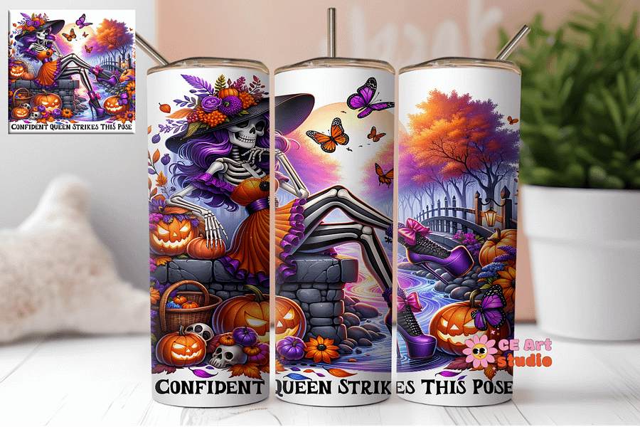 Confident Queen Strikes This Pose Tumbler Wrap PNG product image (1)