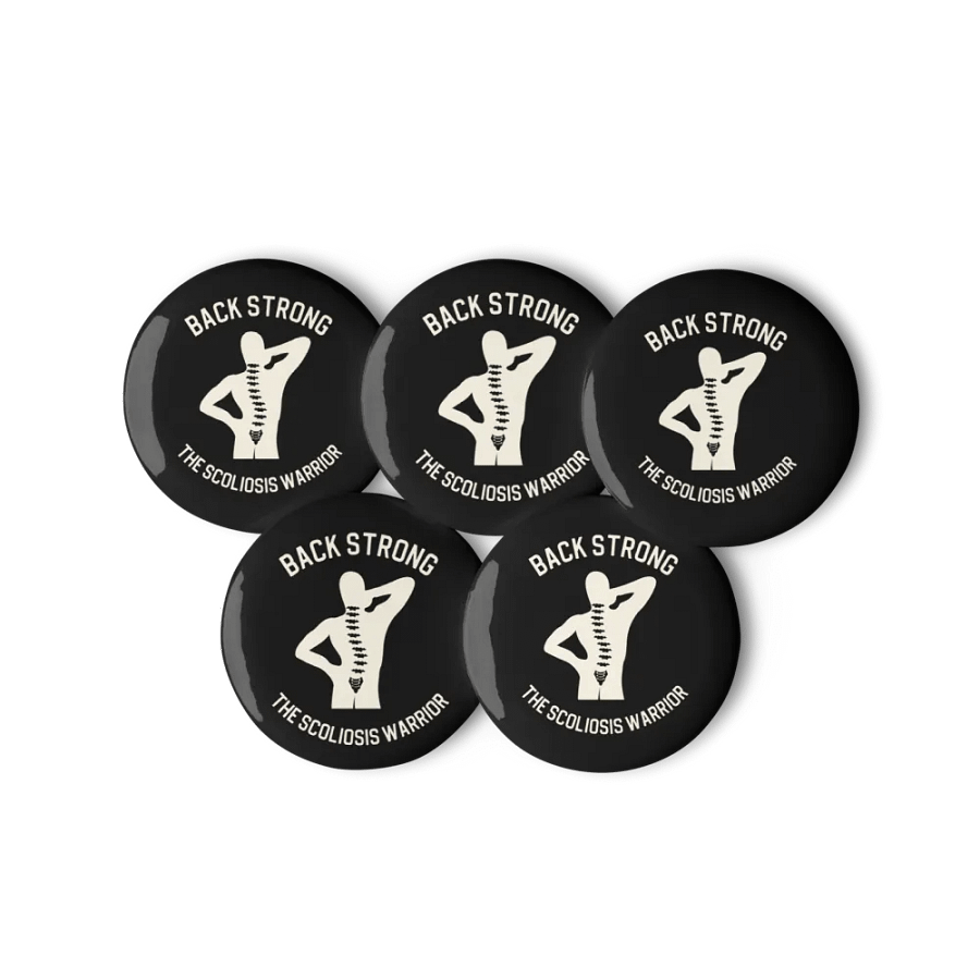 Sclerosis Warrior Pin Button Set: Black product image (11)