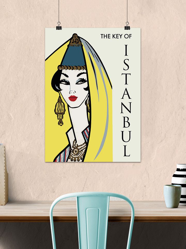 Istanbul, Turkey, 1960s — retro vintage travel poster, retro travel art, retro travel wall art product image (2)