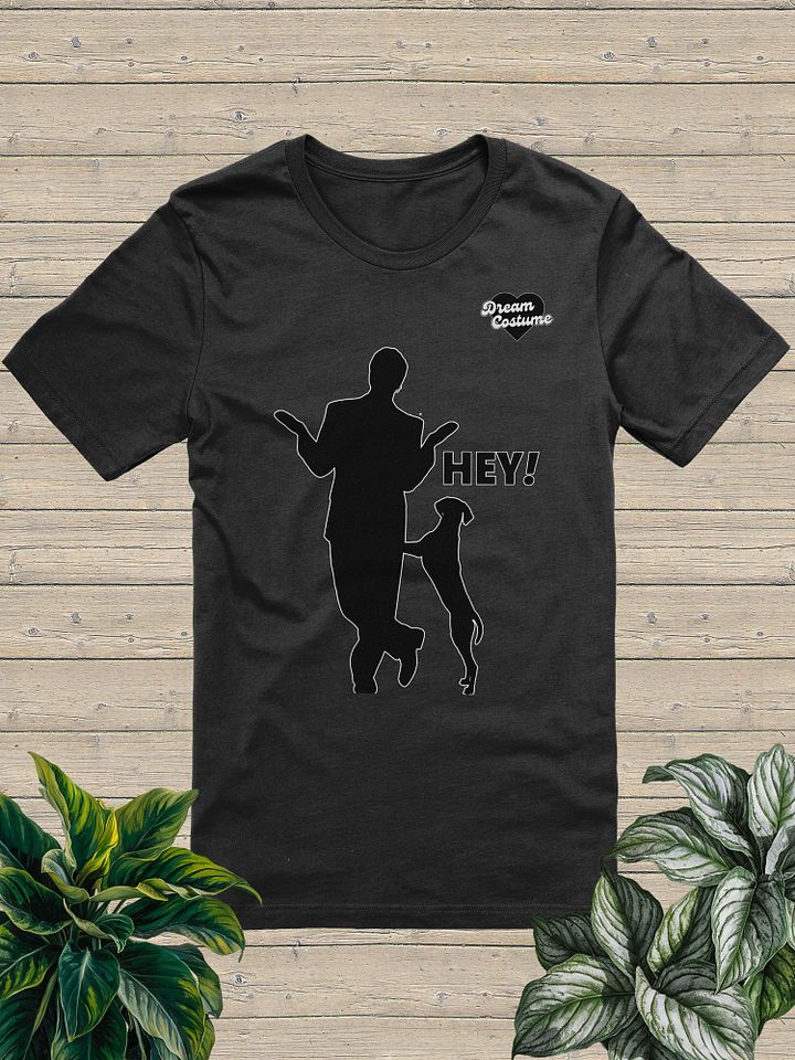 Hey! Man and Dog Silhouette Unisex T-Shirt product image (1)