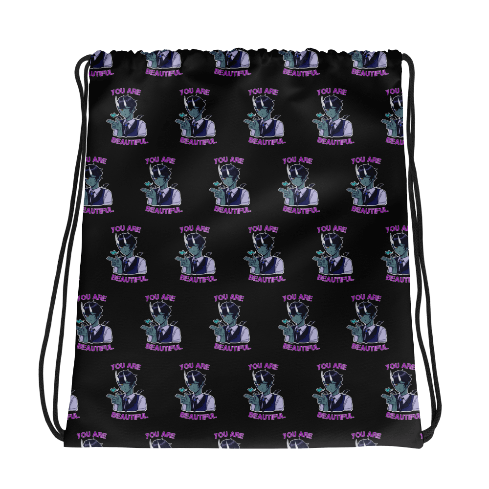 You Are Beautiful Drawstring Bag product image (1)