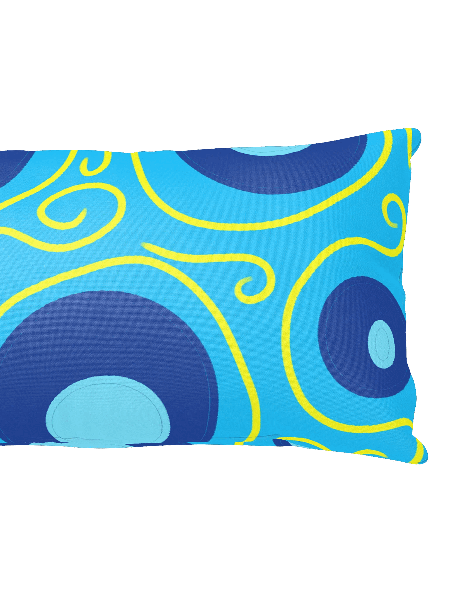 Blue and yellow All-Over Pillow product image (6)