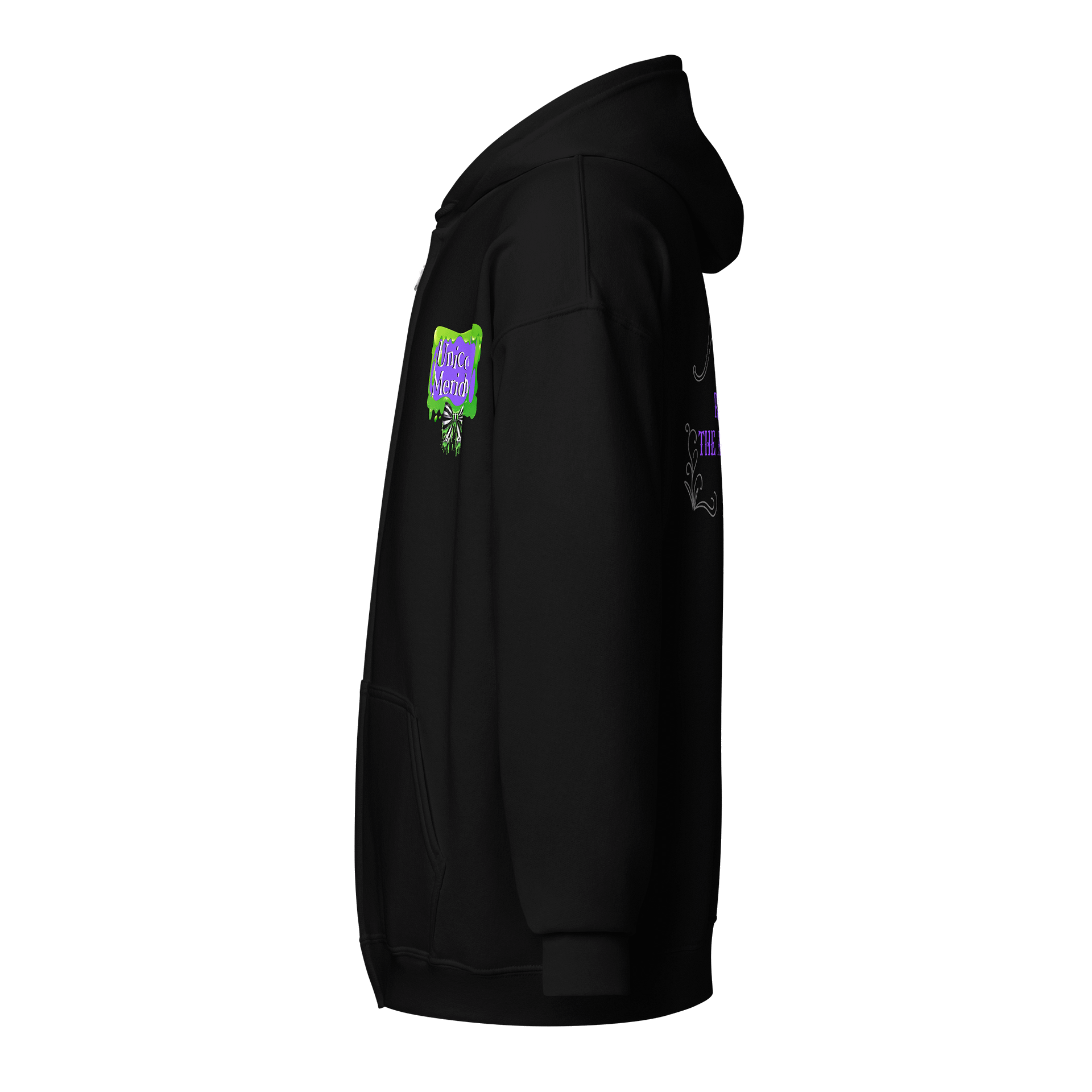 [UM} Bear Rocking the Afterlife - Unisex Graphic Zip Hoodie product image (3)