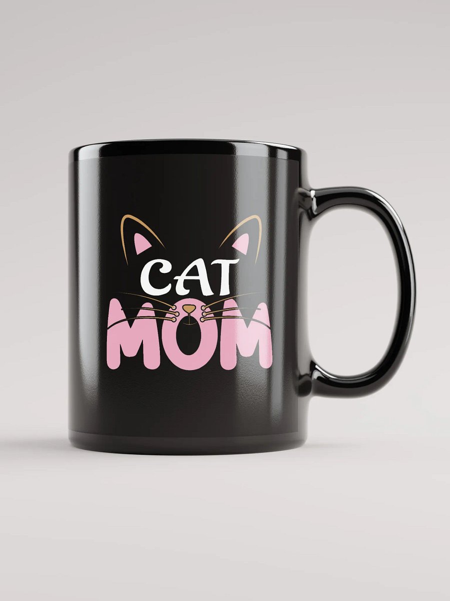 Purrfect Mum Black Glossy Mug product image (2)