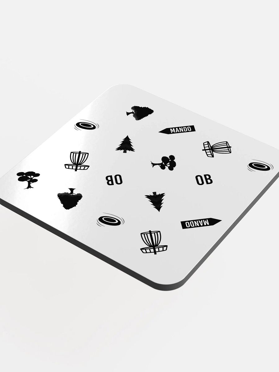 Disc Golf objects - Glossed Cork Coaster product image (4)