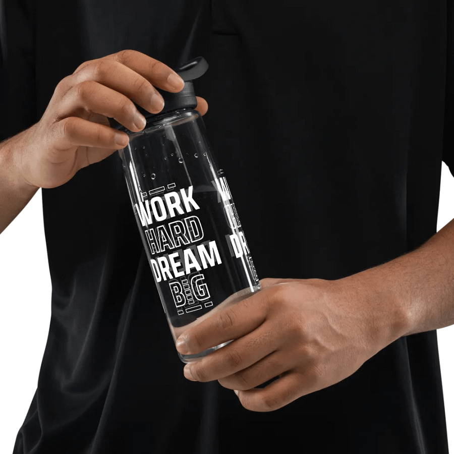 Work hard, Dream big | Sports water bottle product image (8)