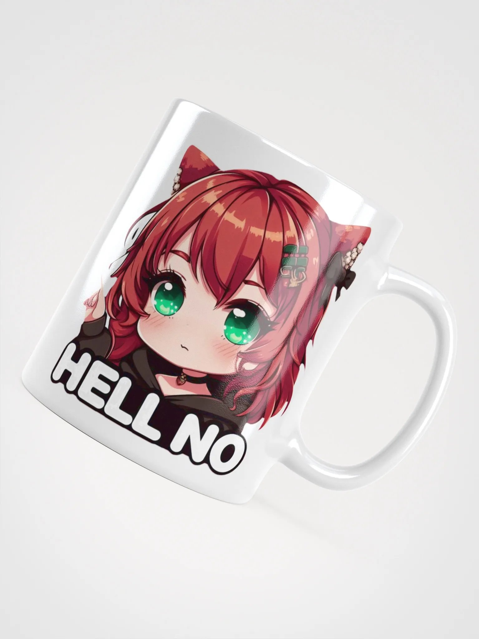 BunnyVA Hell No White Glossy Mug product image (4)