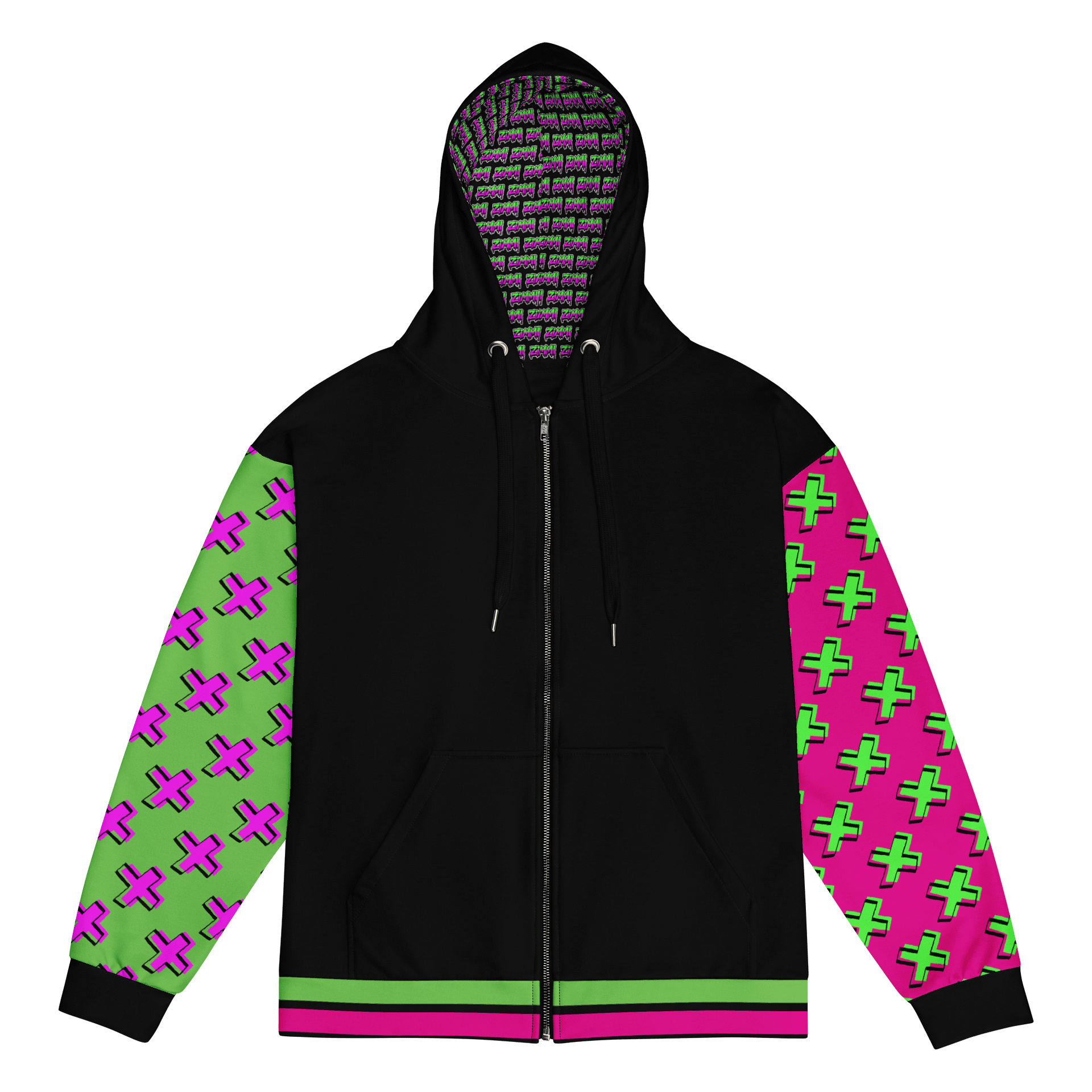 👾 ZIMMI GlitchWave Hoodie – Neon Edition product image (1)