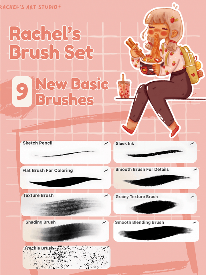 Rachel’s Ultimate Procreate Brush Bundle product image (1)