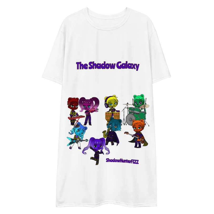The Shadow Galaxy (Shadow Bear Band) T-Shirt Dress product image (3)