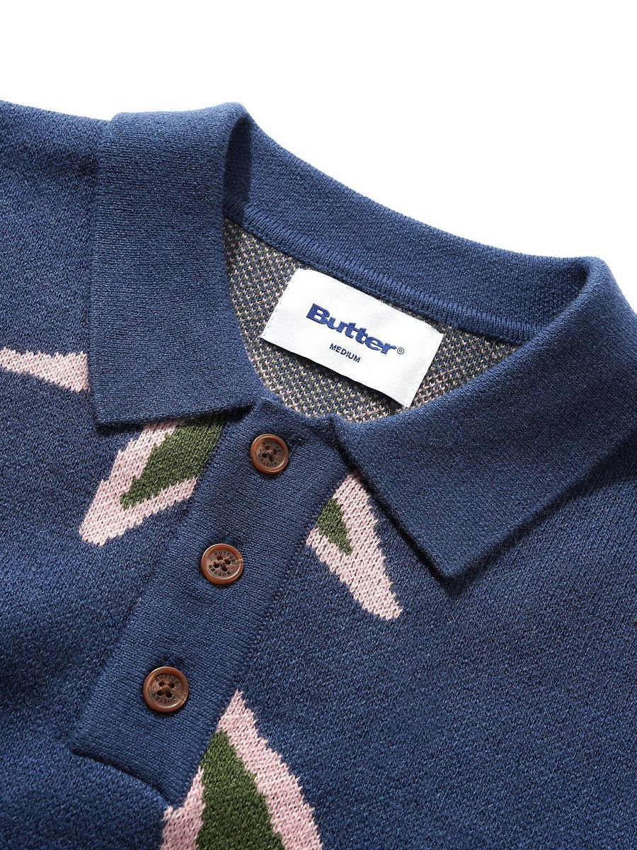 Star Polo Knit Sweater, Prussian product image (3)