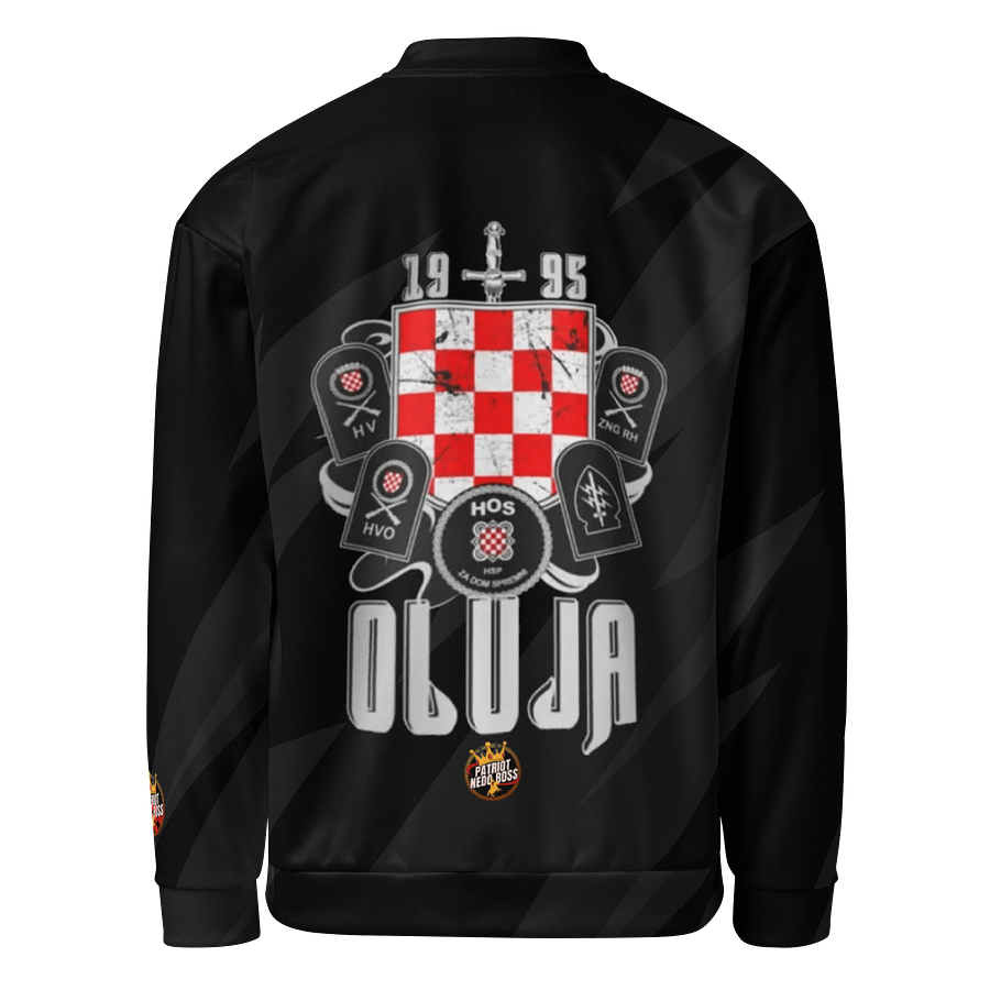 PNB Brand Print Bomber Jacket Oluja1995 product image (2)