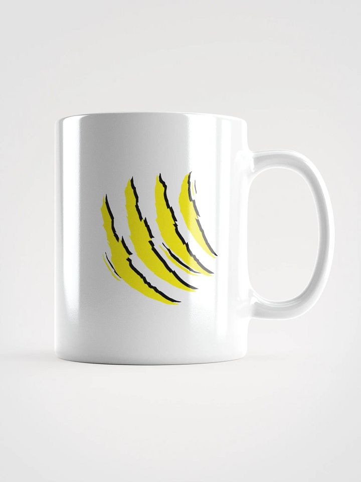 Taza blanca brillante edición TryTiger (Garra amarilla) product image (2)