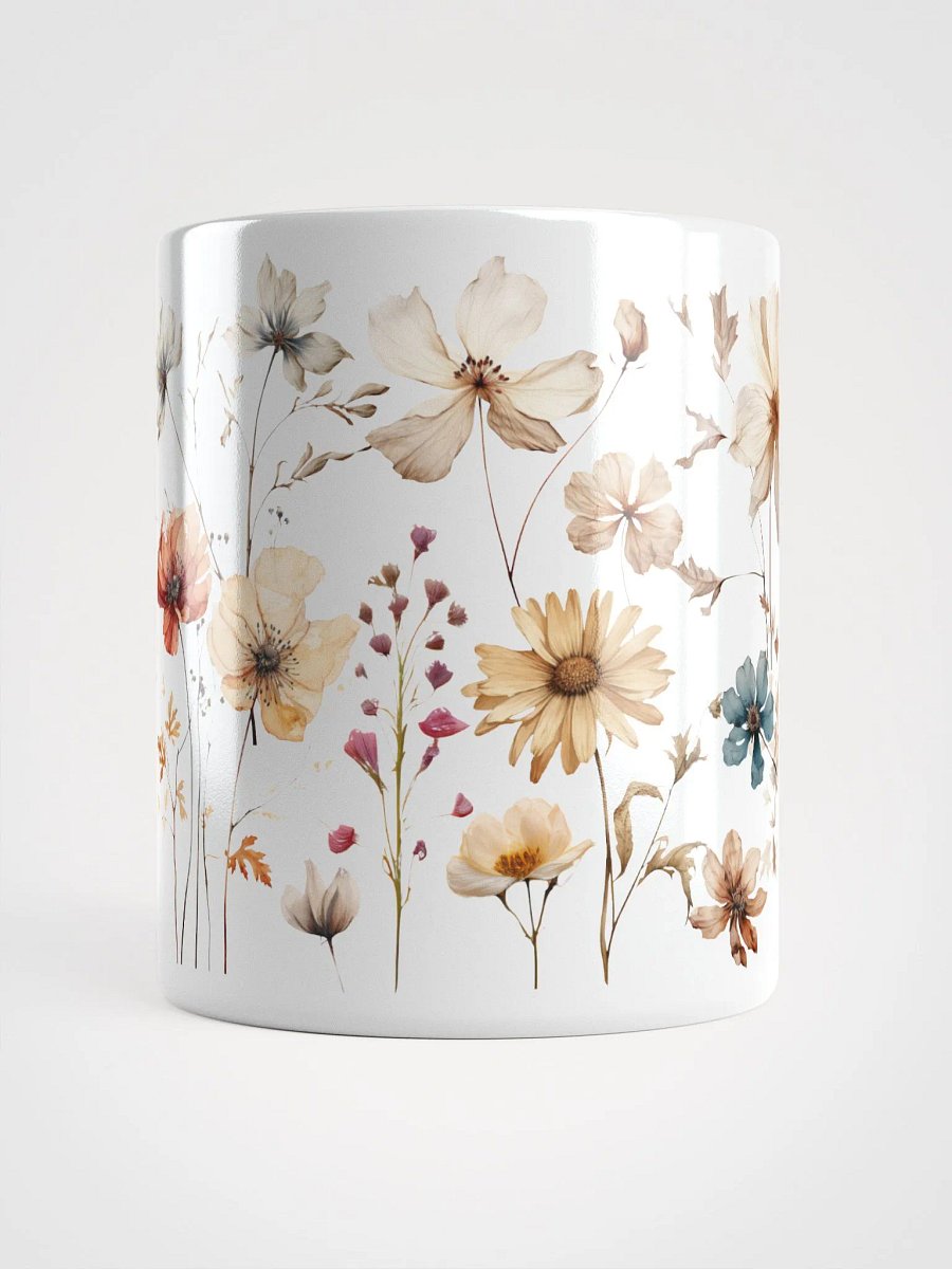 Pressed Wildflowers Boho Aesthetic Ceramic Mug product image (7)