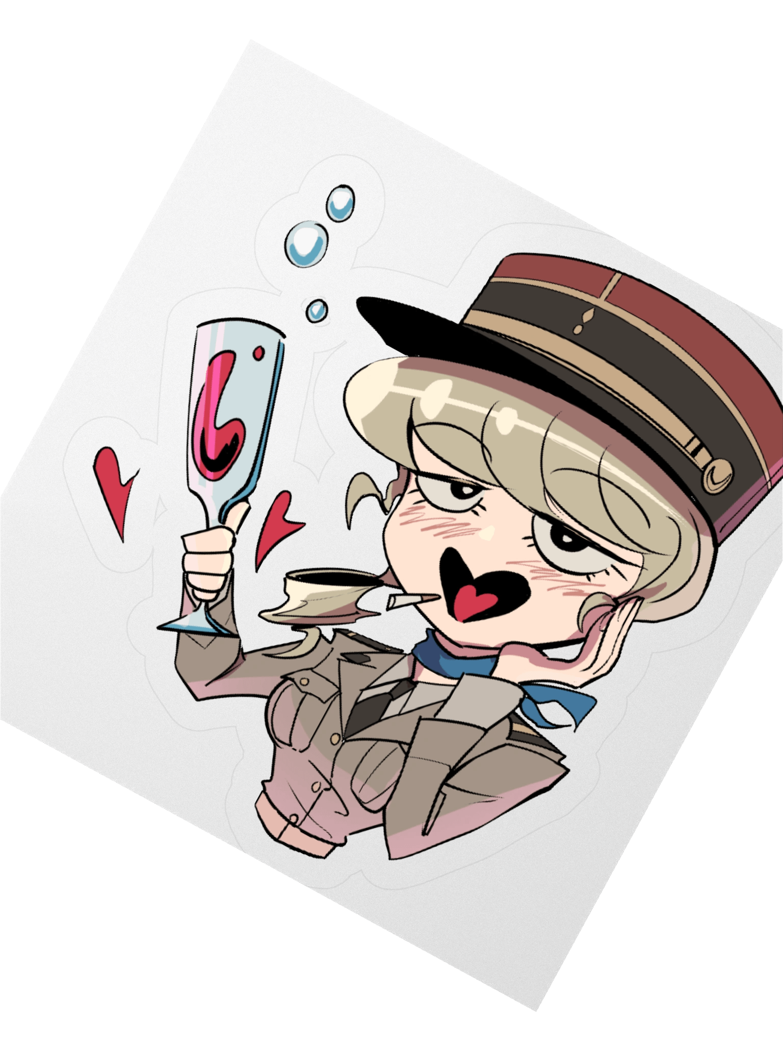Yvette Vino Vinyl Sticker product image (2)