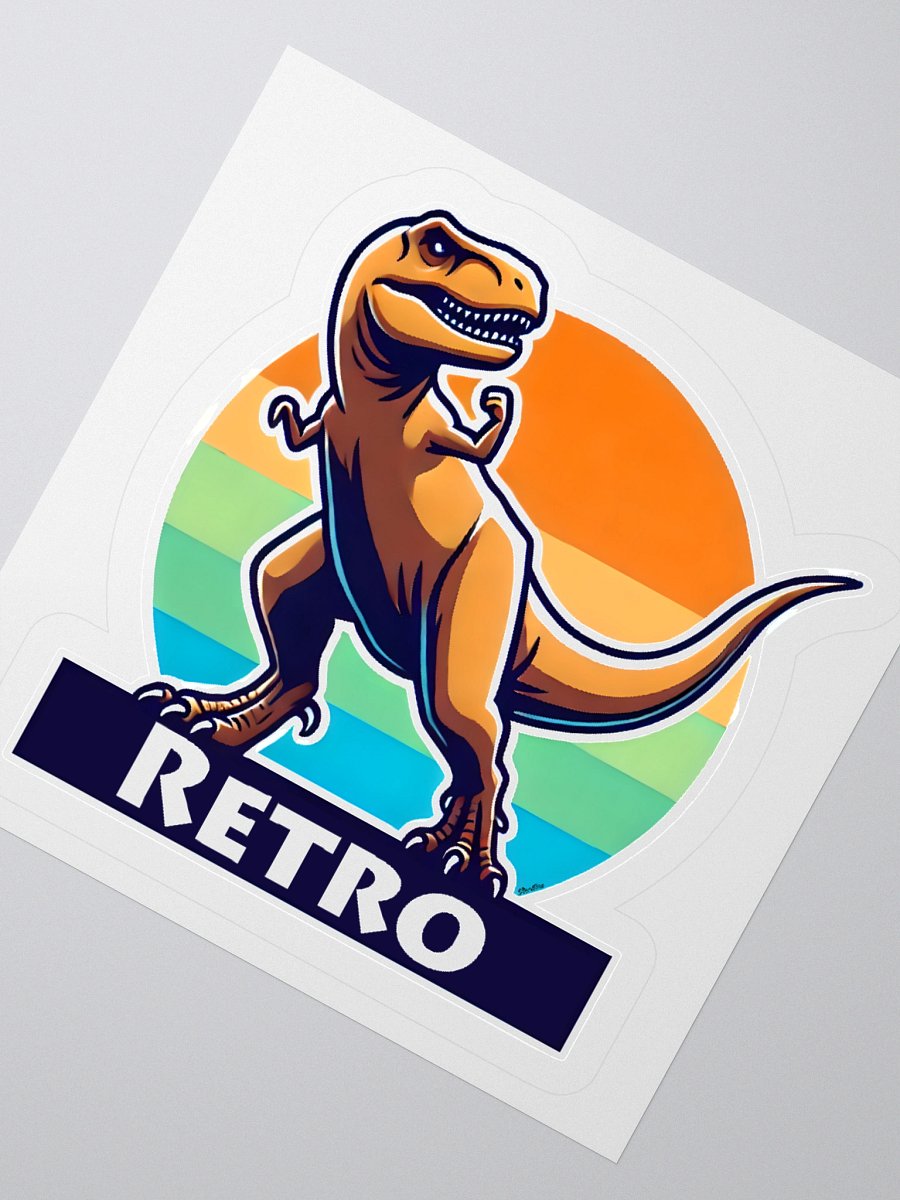 Retro Dinosaur Sticker product image (2)