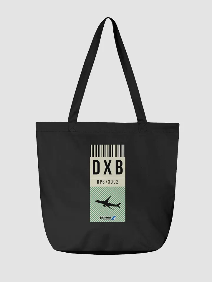 Dubai (DXB) Stylish Luggage Tag Tote Bag product image (2)