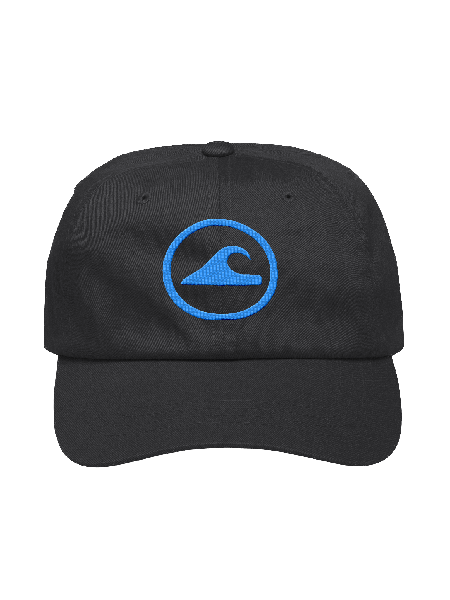 Embroidered Wave Rider Dad Hat (Aqua) product image (1)