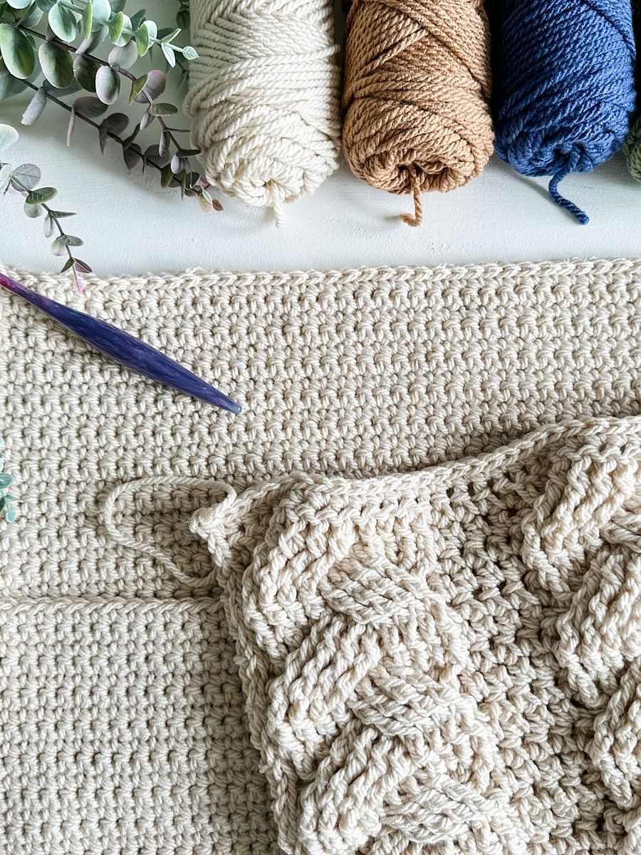 Cozy Cottage Cable PIllow Crochet Pattern product image (6)