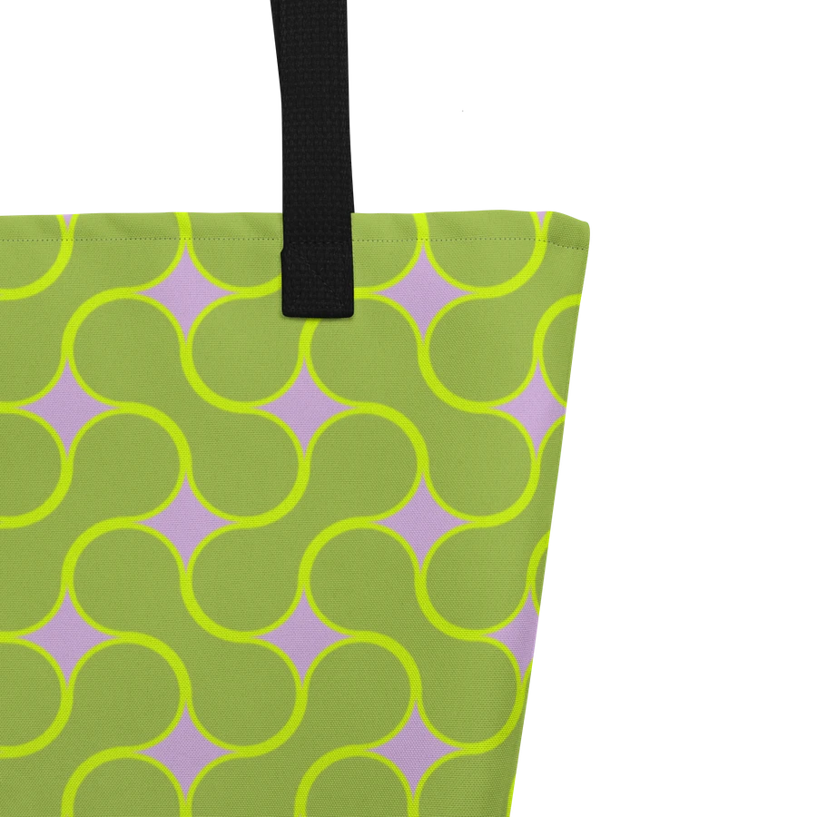 Lime Green Metaball Pattern All Over Print Tote product image (3)