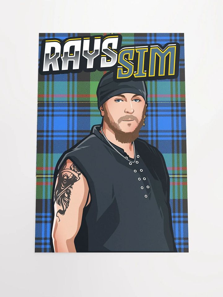 RAYS SIM Stylized Matte Poster 12