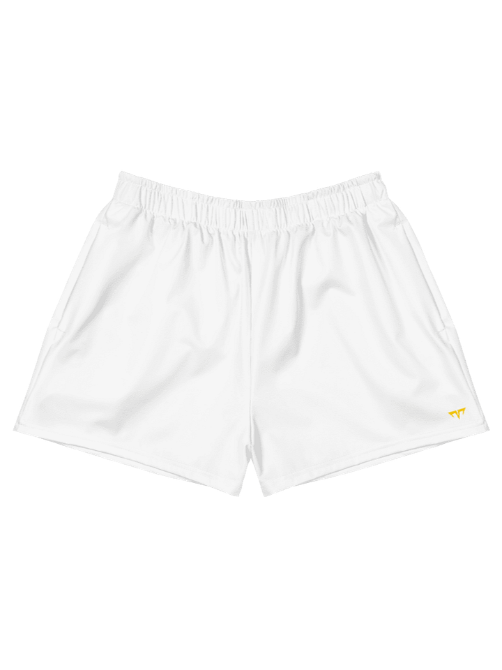 Unisex Activewear - Pekpek Short Shorts White - Printed Gold Logo product image (1)