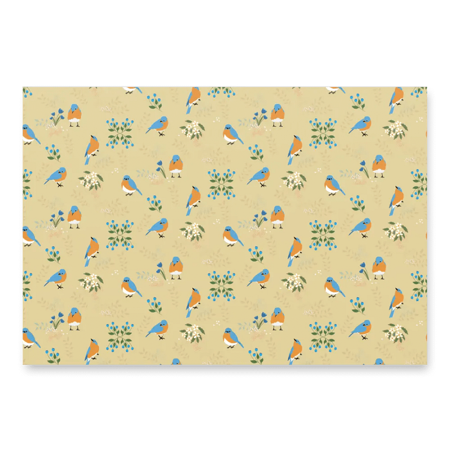 Bluebird Wrapping Paper Set 1 in Tan product image (8)