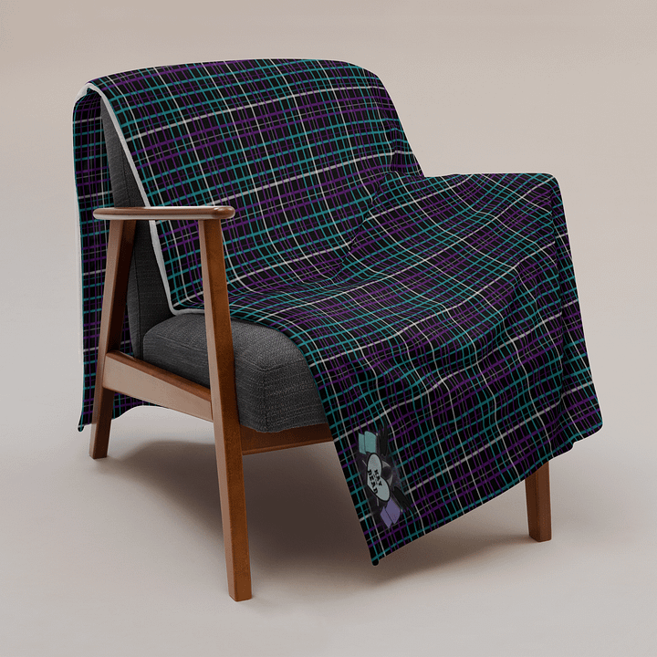 Black Plaid Throw Blanket product image (2)