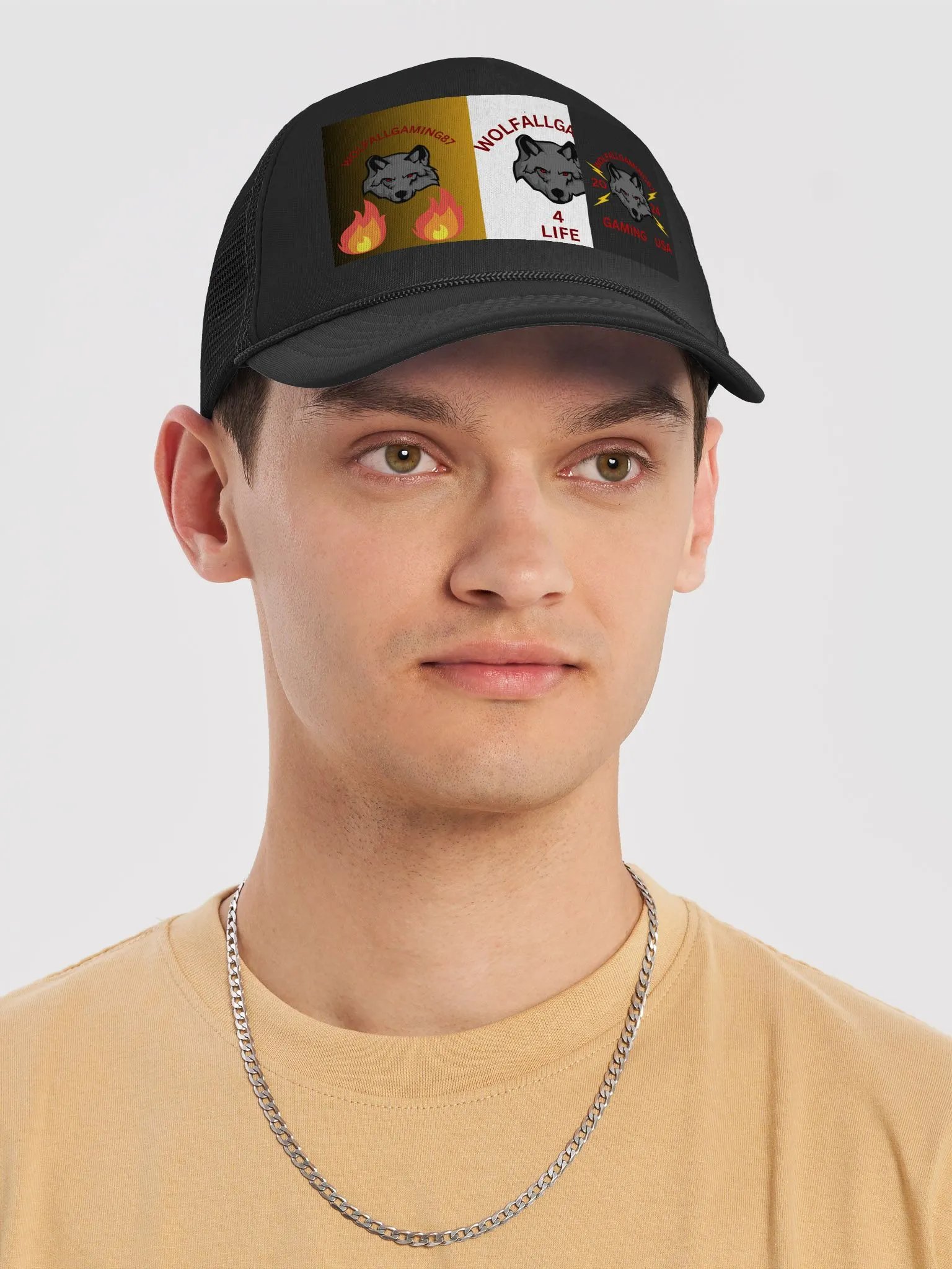 wolf trucker hat product image (5)