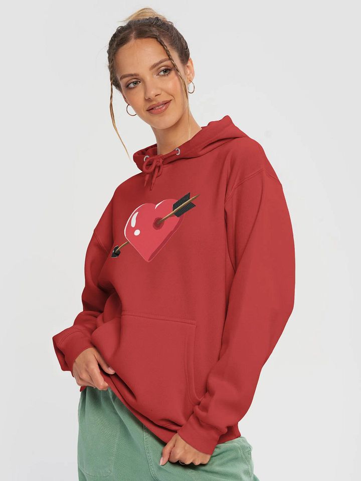 Red Heart with Arrow - Pullover Hoodie product image (2)