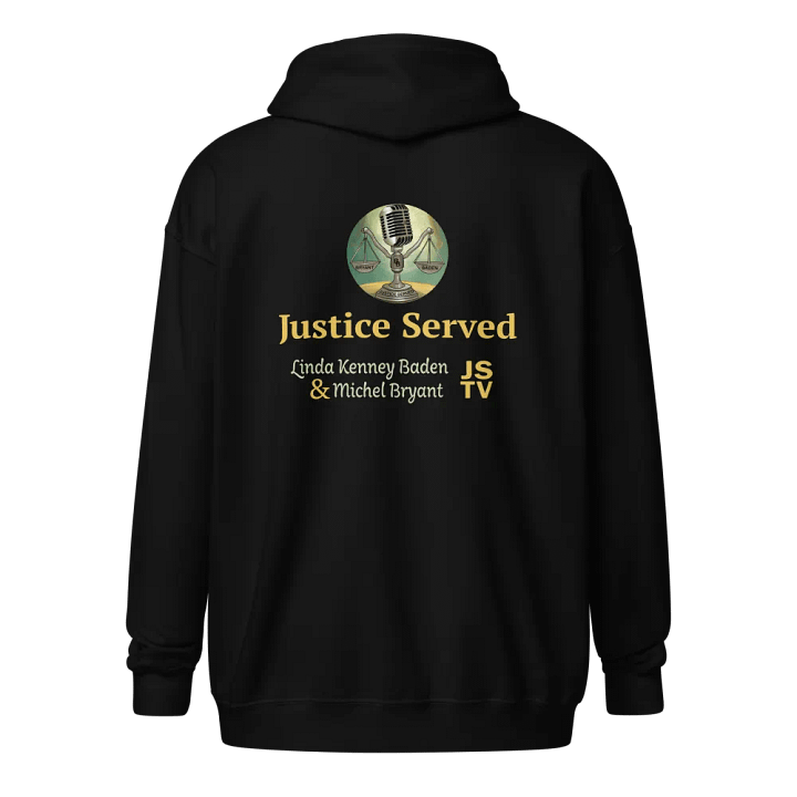 Justice Served TV Zippered Hoodie - UNISEX product image (1)