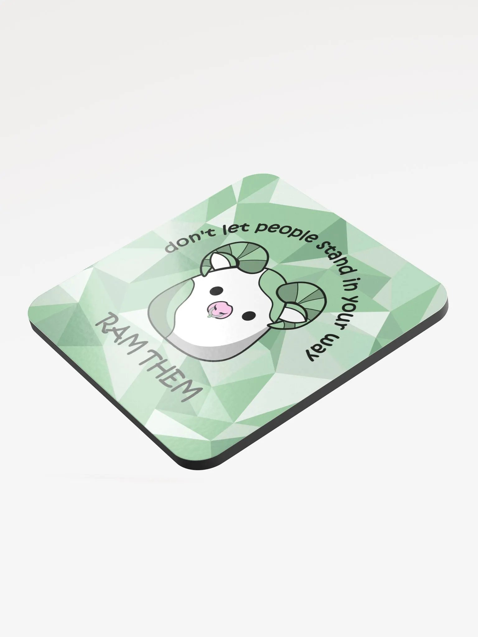 Glossed Cork Coaster - Ram Them product image (3)
