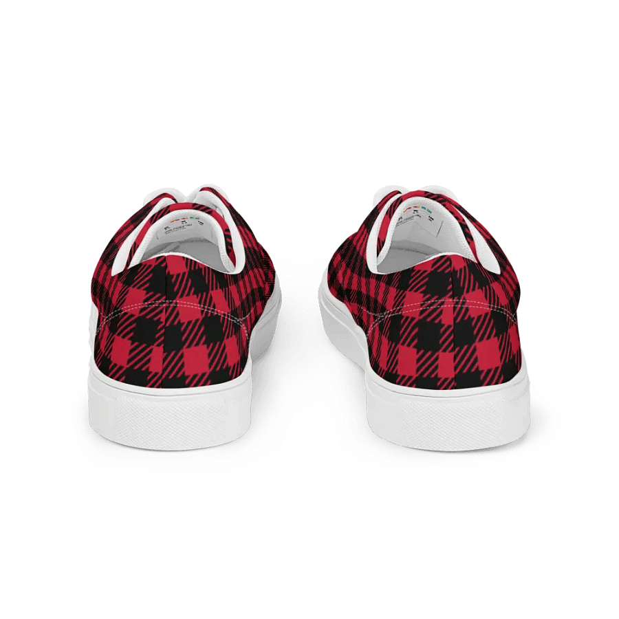 Plaid Fusion Men's Canvas Shoes product image (4)
