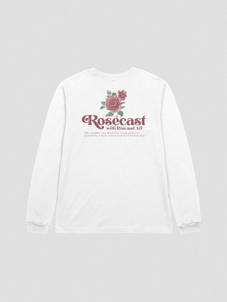Retro Rose Long-Sleeve T-Shirt (Front and back) product image (3)