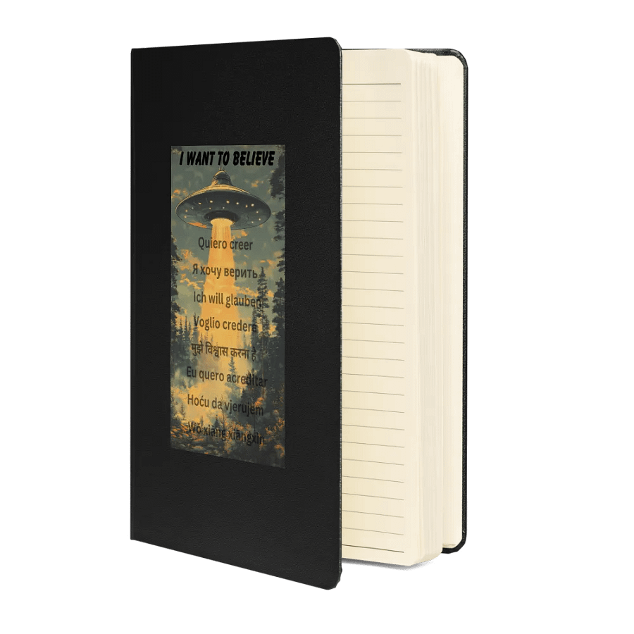 Note Pad I want to believe (multiple languages) product image (3)