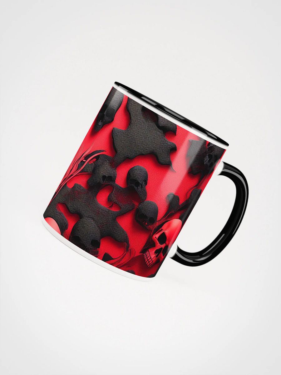 Ceramic Mug with Color inside black and red skull product image (15)