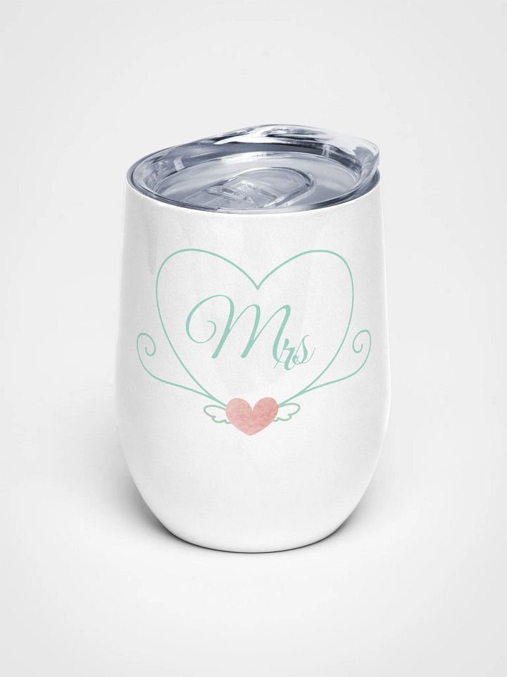 Mrs Heart Wine Tumbler product image (1)