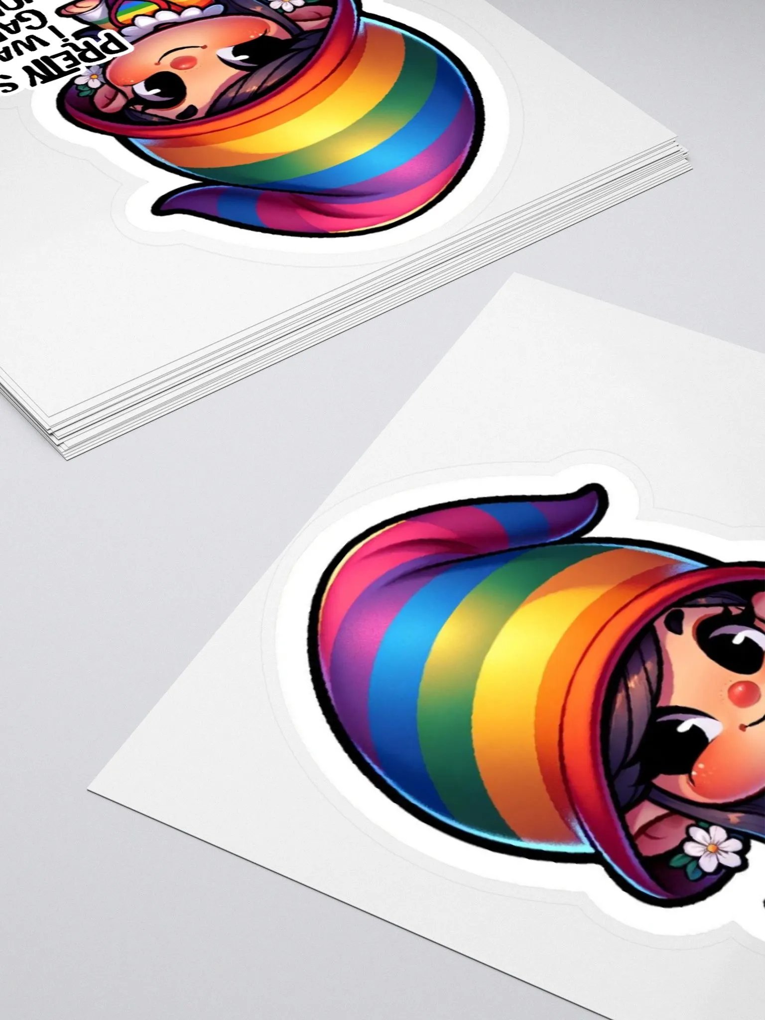Garden Gnome Rainbow Sticker-LQBTQ Sticker product image (10)