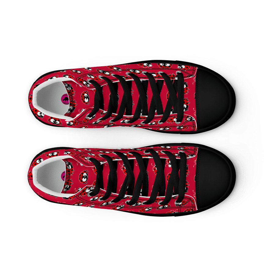 KittyPat's Whimsical Ladybug Red High Tops product image (9)