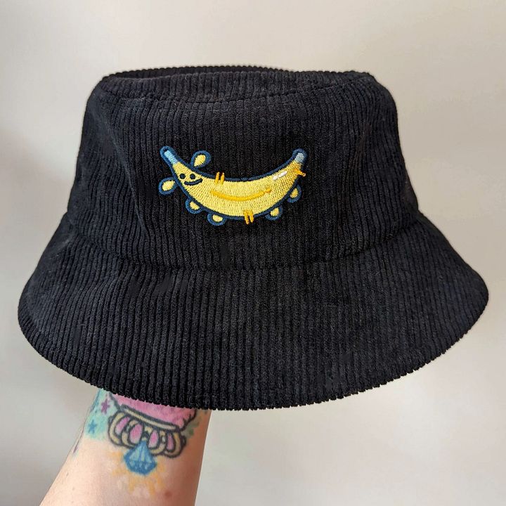 Banana Dog Corduroy Bucket Hat product image (2)