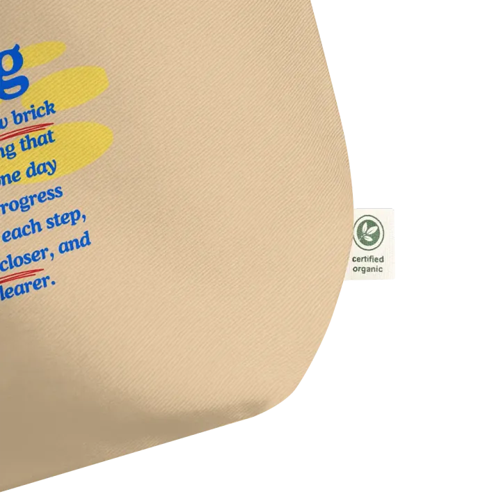 "Brick by Brick Tote" - Build Your Dreams, One Step at a Time product image (2)