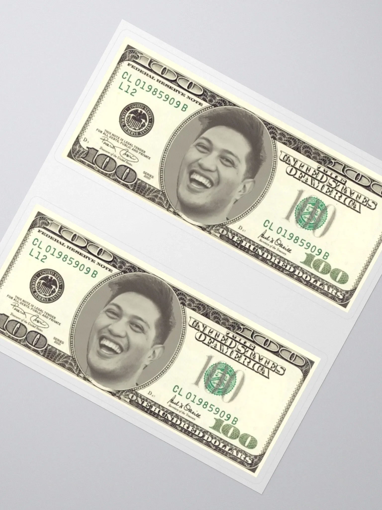Sean $100 Bill Stickers product image (2)