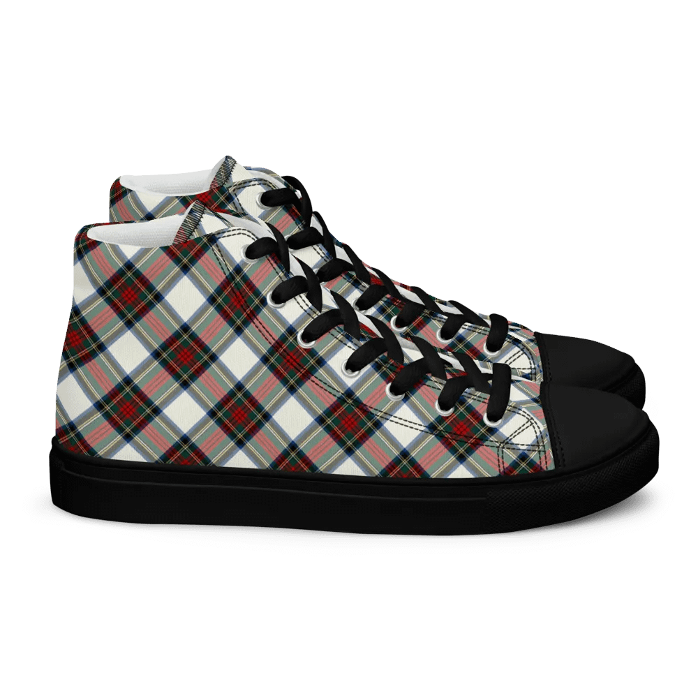 Stewart Dress Tartan Men's High Top Shoes product image (3)