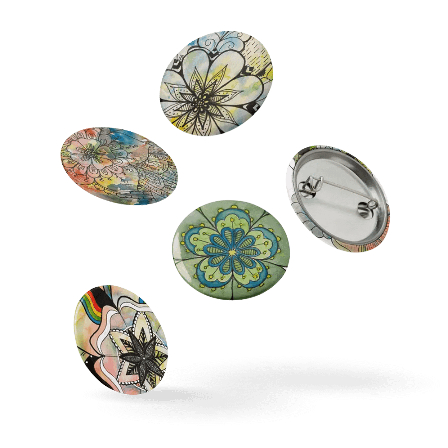 Floral Fantasy Pin Button Set product image (14)