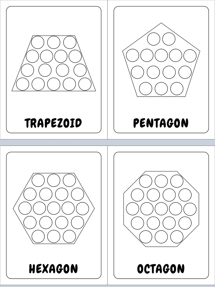 Printable Dot Marker Shapes Coloring Pages product image (4)