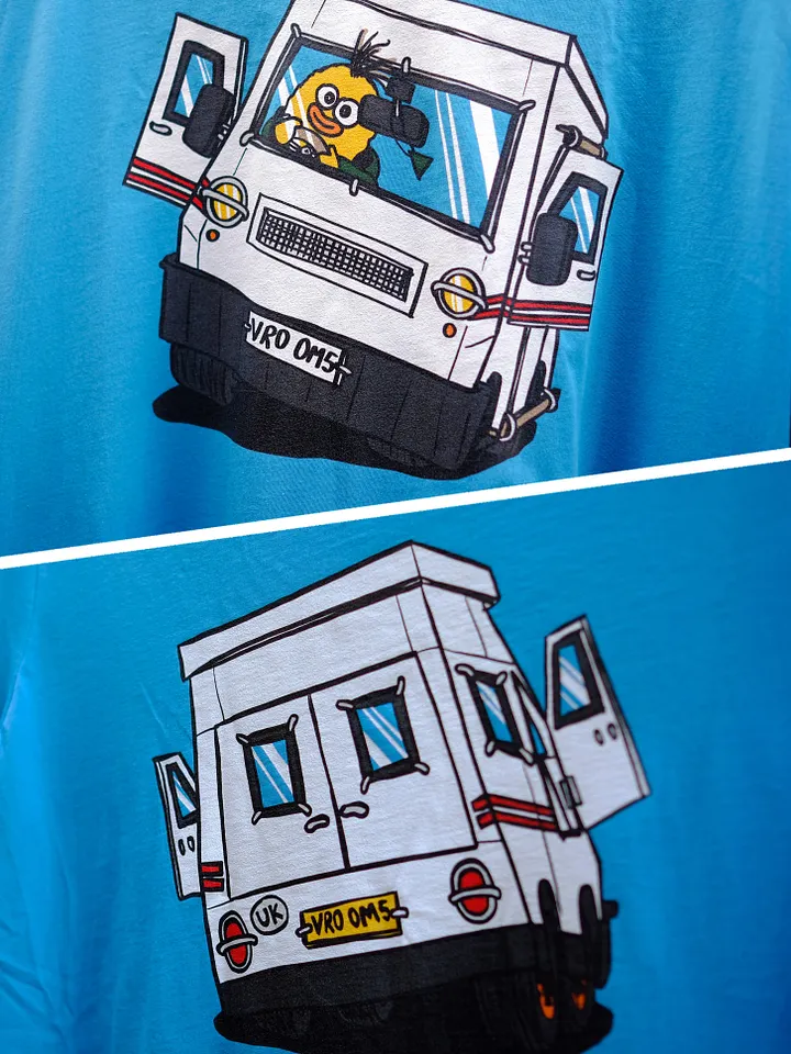 Wheelie Yellow driving T! (front and back print) product image (1)