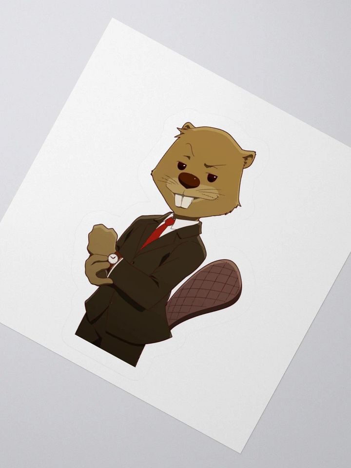 Beaver In Suit Sticker product image (2)