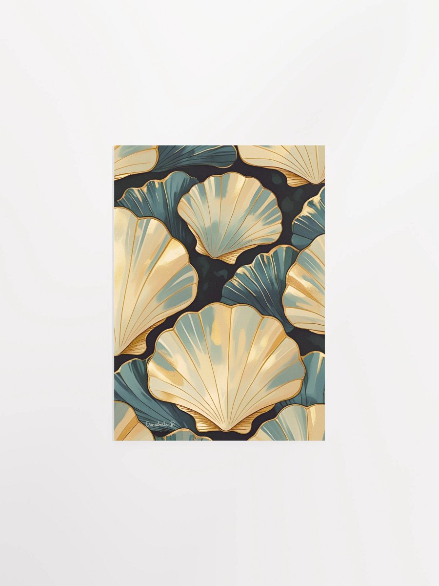 Poster artistique - Coquilles Saint-Jacques - 6 - Cadeau Déco Energie Vibratoire product image (2)